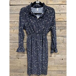 NWT Classic Fashion‎ Women's Vintage Style Navy Floral Dress Size S Tide Lueen